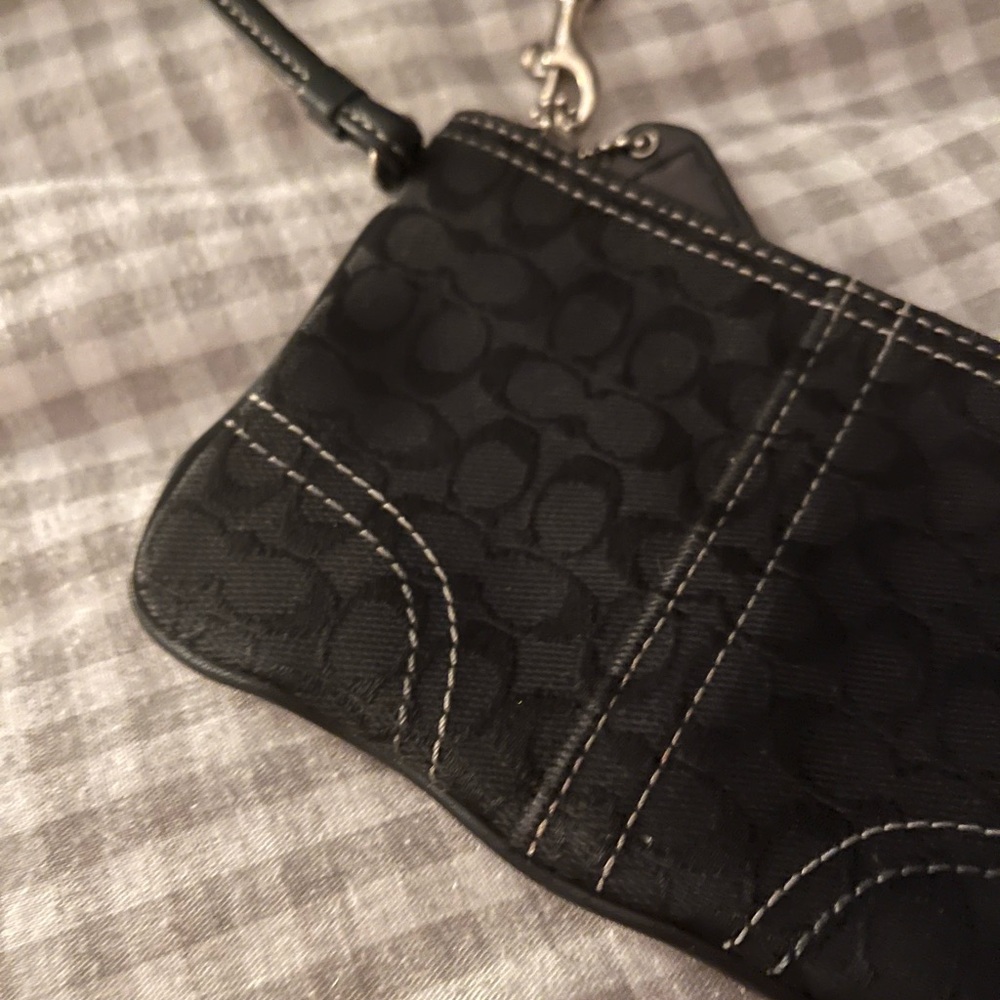 Coach Black Wristlet